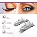 Magnetic Eyelashes - Dual Magnetic Eyelashes (1 Pair/4 Pcs) for Natural Look, Most Glamorous 3D Ultra Soft, Gule Free Handmade Reusable False Eyelashes Full Eye (Dual Magnetic Fake Eyelashes 01)