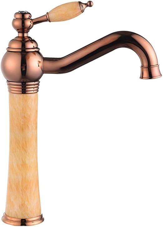 BGROESTWB Grifo de Cocina Grifo de Cobre Lleno Jade Natural del Grifo