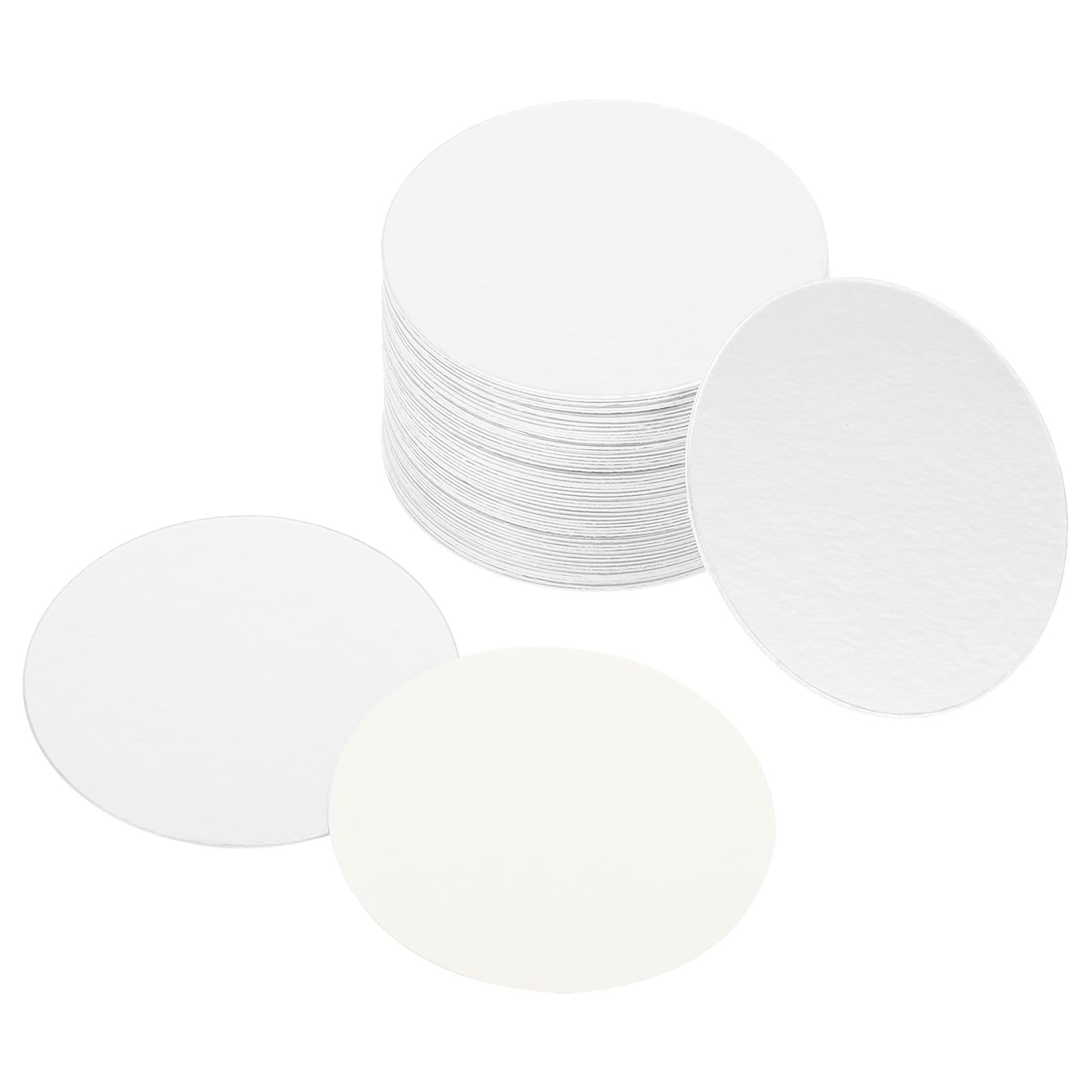 PATIKIL 55mm/2.15" Aluminum Foil Cap Liner, 75Pcs Resistant Tamper Induction Heat Sealer Sealing Liners for PE/HDPE Plastic Bottle Jar Lid