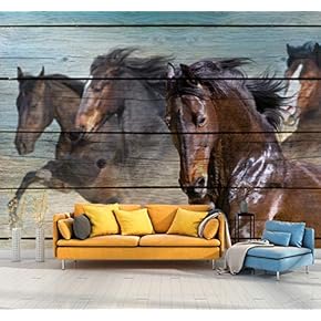 Wall Mural Horse Removable Wallpaper Wall Sticker for Bedroom Living Room - 66x96 inches