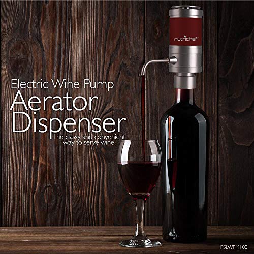 Distributeur Aérateur de Vin avec Pompe Électrique de bouteille portable et