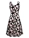 Herou Women Sleeveless Beach Casual Flared Floral Tank Dress (Flower-C, Small)