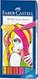 Faber-castell Pitt Brush Pens - Neon (wallet Of 6)