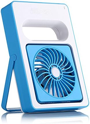 CNUALV USB Mini Fan Handheld Desk / Table Fan Rechargeable Portable Fan for Office , Home and Travel Cooling ( Blue )