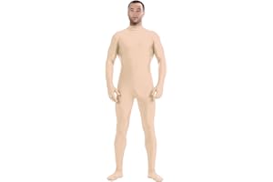 Aniler Men's and Women's Headless Spandex Bodysuit Zentai Jumpsuit Halloween Dress Up Party Cosplay Unitard Body Suit
