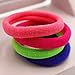Seamless 8mm High Elastic Cotton stretch Hair Ties Bands Rope Ponytail Holders Headband Scrunchie Hair Accessories No Slipping Snagging Breaking or Stretching Out(100pcs)(Mixed Colors)