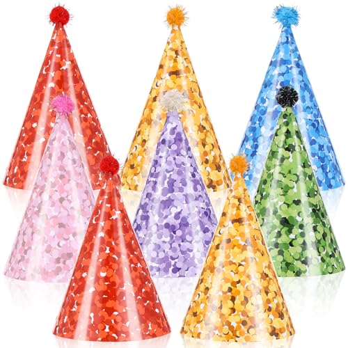 24pcs-glitter Cone
