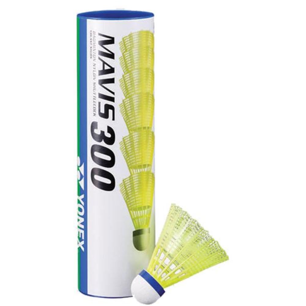 Yonex Mavis 300 Yellow Shuttlecocks - 78 - Medium (6 pieces)