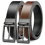 CHAOREN Belt Men - Leather Reversible Belts for Men