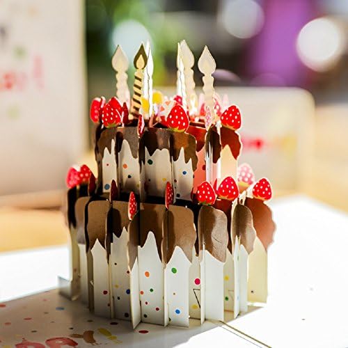 Birthday Card, Pop Up 3D Cards, Birthday Pop Up Cards,Greeting Cards,Birthday Gifts for Women or Men,Lovoca.