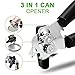 Can Opener Manual with Smooth Edge, Stainless Steel Tin Can Opener for Seniors with Arthritis