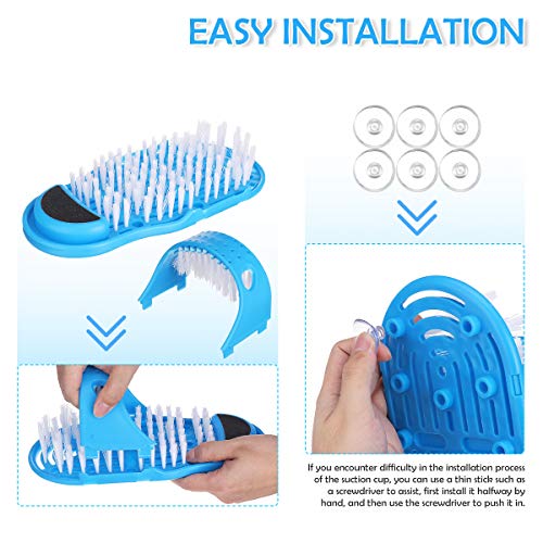 Magic Foot Scrubber, CAMTOA Feet Cleaner, Feet Shower Spa Massage, Easy