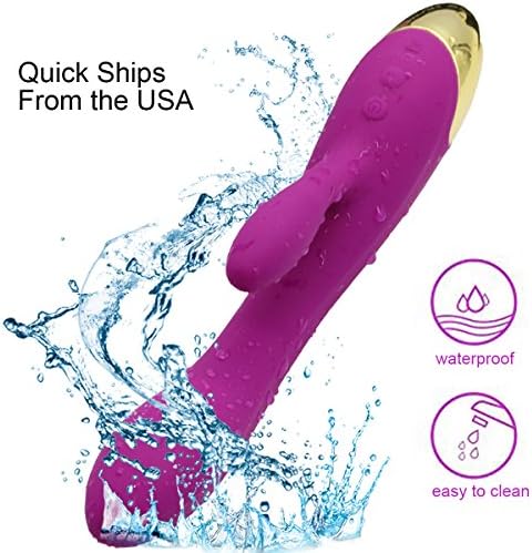 luckdd Waterproof Mini Vibrator | Handheld Electric Massage Wand | Cordless USB Rechargeable |10 Speed +Multi Patterns Vibraing | Powerful Vibrators Wireless Massager Great for Arthritis (Purple)