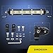 Nilight 2PCS 7Inch 18W Ultra-Slim Single Row Flood LED Light Bar 1530LM Fog Driving Work Light with 16AWG Wiring Harness Kit-2 Lead