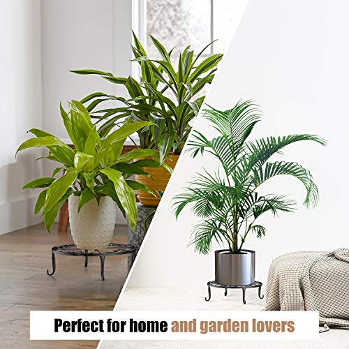 Luxspire 3Pack Outdoor Plant Stands, Metal Plant Pot Stands Heavy Duty