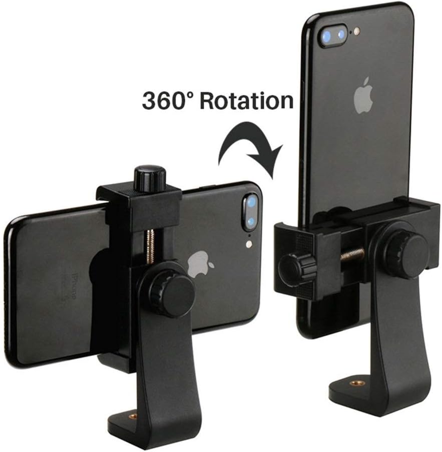 Phone Tripod Mount with Remote 360 Rotation Smartphone Holder Adapter Compatible with iPhone 11 Pro Xs Max XR X 8 7 6 6s Plus Samsung Nexus: Electronics