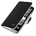 AMZER Flip Folio Cover with Credit Card Slot Cell Phone Case for BlackBerry Z30 - Retail Packaging - Black