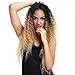 Joedir Lace Front Wigs Ombre Blonde 28'' Long Small Curly Wavy Synthetic Wigs For Black Women 130% Density Wigs (ombre blond)