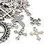 30 Grams Antique Silver Tibetan Random Shapes & Sizes Charms (CROSS) - (HA06675) - Charming Beads