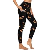 KevaMolly Women's Workout Leggings with Pockets 4th of July High Waisted Tummy Control Stretch Activewear Running Yoga Pants