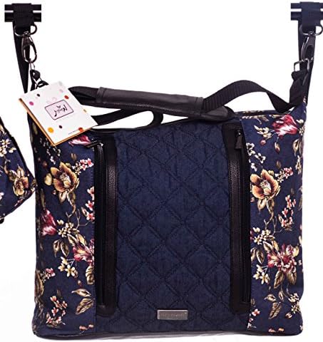 Mizronit Diaper bag + diaper changing mat + baby wipes holder piece