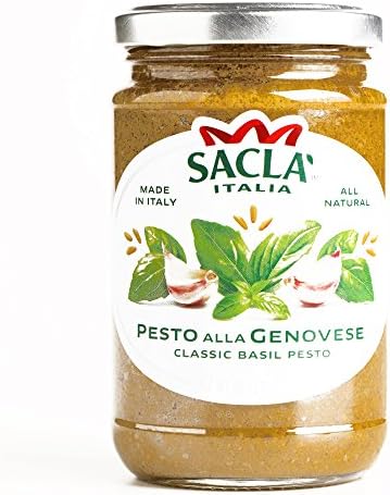 Sacla Pesto Alla Genovese Sauce 0.23 oz each (6 Items Per Order, not per case)