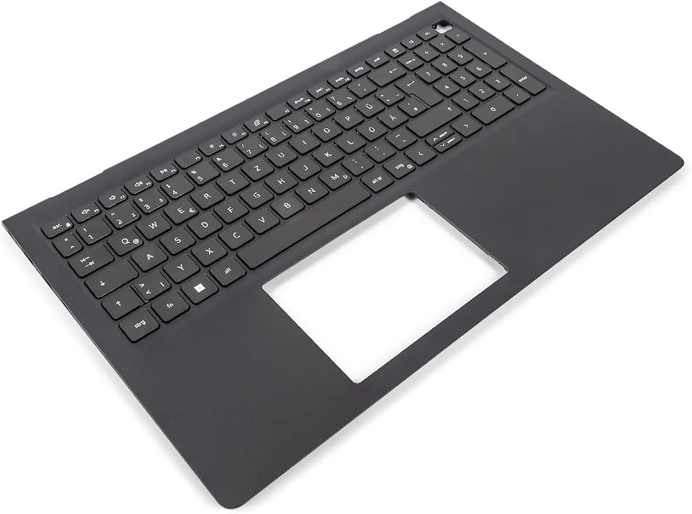 Dell Inspiron 15 3510 3520 3530 USB-C Palmrest GERMAN Keyboard Black Renewed