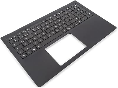 Dell Inspiron 15 3510 3520 3530 USB-C Palmrest GERMAN Keyboard Black Renewed