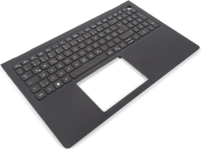 Dell Inspiron 15 3510 3520 3530 USB-C Palmrest GERMAN Keyboard Black Renewed