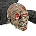 Halloween Haunters Animated Crawling Speaking Groundbreaker Zombie Reaper Prop Decoration - Moving Body, Creepy Moans Howls, Calls Out for Brains - Battery Operated - Haunted House Graveyard Display