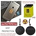 EMF Protection Black Tourmaline Pendant & 6 Pack - Anti Radiation Protection Shield Sticker for Cell Phones, Laptops - All Electronic Devices. Scalar Energy Negative ions EMR Blocker by Glenbarn