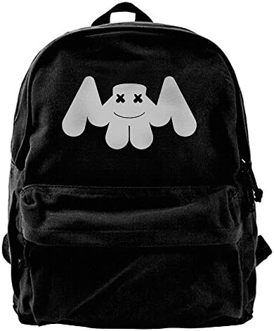 SHshuo Mysterious Marshmello Canvas Backpack Travel Bag