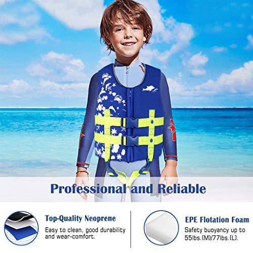 IvyH Kids Swimming Vest - Children Kids Float Jacket Vest Swimming Training Floating Swimsuit Buoyancy Swimwear Swimming Aid Vest