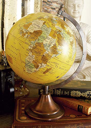 Deco 79 Traditional Plastic Globe with Metal Base, 12