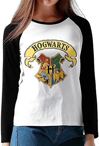 Loneki Women's Harry Potter Hogwarts Baseball Raglan T-Shirts