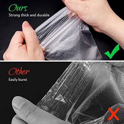 HAKACC Disposable Pastry Bags,120PCS Plastic Icing Bags with Dispenser Packaging