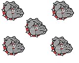 Bulldog Patch Bull Dog Iron on sew on Applique Embroidery (Medium, Angry Bulldog)
