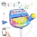 Liberty Imports Rock Star Kids Karaoke Machine Sing Along Multifunctional Stand Up Microphone Toy Play Set with Built in MP3, Speaker, Adjustable Height