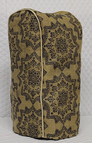 Click Here to See More Images Blue Medallion Burlap Coffeemaker Cover