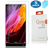 [5-Pack] Nacodex Xiaomi Mi Mix Screen Protector, Premium Tempered Glass Screen Protector for Xiaomi Mi Mix (9H Hardness 0.3mm)