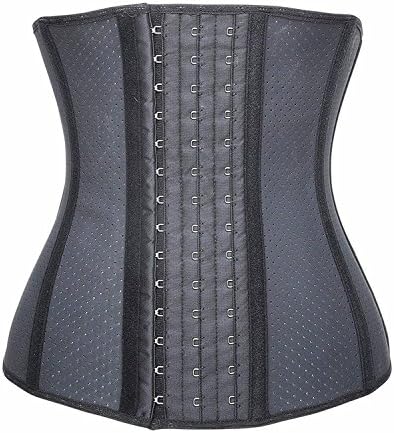 TIMIAI Women's Underbust Latex Waist Training Corset 9 Steel Boned Waist Body Shaper