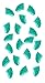 Purrdy Paws 40-Pack Soft Nail Caps for Dogs Claws Seafoam Glitter Medium