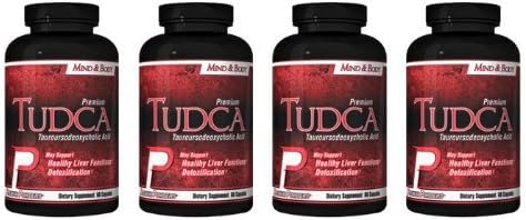 TUDCA (Tauroursodeoxycholic Acid) 4 Bottles by Premium Powders