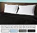 AMERICAN PILLOWCASE Queen Size Flat Sheet Only - 300 Thread Count 100% Egyptian Cotton - Fitted Sheets Sold Separately for Set Guarantee (Black)