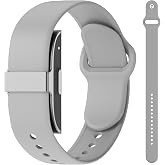 Compatible for Hume Band Replacement Strap,Waterproof &amp; Sweat-Resistant | Comfort Quick-dry Soft Silicone Wristband Fits Workouts Sleeping &amp; Daily Compatible for Hume Health Band Women Men,Grey