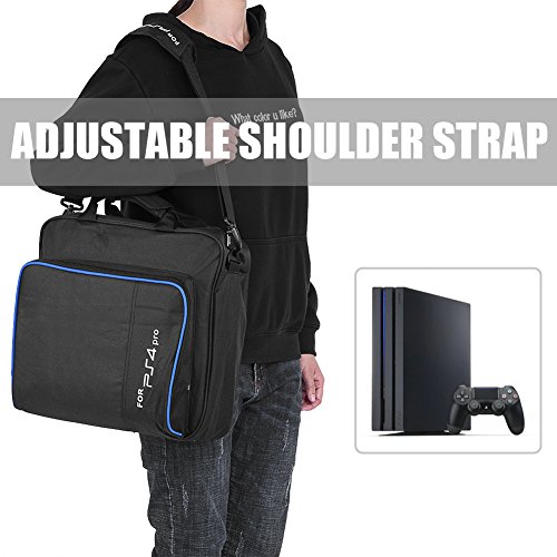 image for fosa PS4 Pro Carrying Case Bag, Waterproof Shockproof Game System Prot