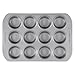 Farberware Soft Touch Nonstick Bakeware 12-Cup Muffin and Cupcake Pan, Champagne