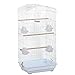 Yaheetech 36-inch Medium Size Quaker Parrot Bird Cage Cockatiel Indian Ring Neck Sun Parakeet Green Cheek Conures Lovebird Budgie Canary Finch Parrotlet Bird Cage, Whitethumb 1