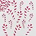 Baker Ross EF942 Candy Cane Felt Stickers - Pack of 100, Self-Adhesive Puffy Scrapbook Stickers