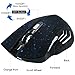 Tsmine Wireless Silent Gaming Mouse Noiseless Plus Large Mouse with 6 buttons,3 adjustable DPI for Laptop,Macbook 2017 and Android OS Tablet- Snow Blue